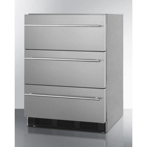 Summit Commercial All-Refrigerator 24" Wide 3-Drawer All-Refrigerator Summit Commercial All-Refrigerator 24" Wide 3-Drawer All-Refrigerator