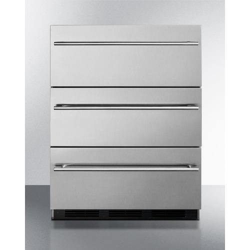 Summit Commercial All-Refrigerator 24" Wide 3-Drawer All-Refrigerator Summit Commercial All-Refrigerator 24" Wide 3-Drawer All-Refrigerator