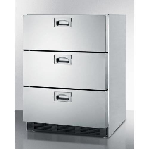 Summit Commercial All-Refrigerator 24" Wide 3-Drawer All-Refrigerator, ADA Compliant Summit Commercial All-Refrigerator 24" Wide 3-Drawer All-Refrigerator, ADA Compliant