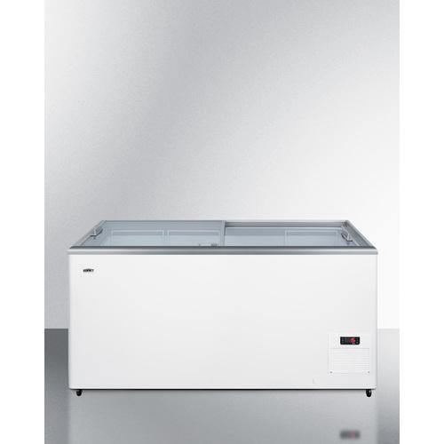 Summit Commercial Chest Freezers Commercial 53" 15.0 cu.ft. White with Sliding Glass Door & Lock Chest Freezer Summit Commercial Chest Freezers Commercial 53" 15.0 cu.ft. White with Sliding Glass Door & Lock Chest Freezer