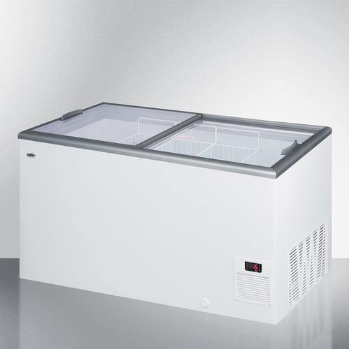 Summit Commercial Chest Freezers Commercial 53" 15.0 cu.ft. White with Sliding Glass Door & Lock Chest Freezer Summit Commercial Chest Freezers Commercial 53" 15.0 cu.ft. White with Sliding Glass Door & Lock Chest Freezer