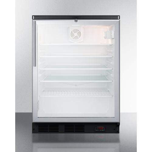 Summit Commercial Freestanding Beverage Center 24 Inch Commercial Beverage Center with Double Pane Glass Door, Adjustable Glass Shelves, Factory Lock, Internal Fan, Automatic Defrost, 100% CFC Free, and ETL-S Listed Summit Commercial Freestanding Beverage Center 24 Inch Commercial Beverage Center with Double Pane Glass Door, Adjustable Glass Shelves, Factory Lock, Internal Fan, Automatic Defrost, 100% CFC Free, and ETL-S Listed