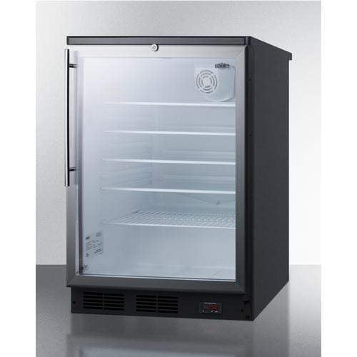 Summit Commercial Freestanding Beverage Center 24 Inch Commercial Beverage Center with Double Pane Glass Door, Adjustable Glass Shelves, Factory Lock, Internal Fan, Automatic Defrost, 100% CFC Free, and ETL-S Listed Summit Commercial Freestanding Beverage Center 24 Inch Commercial Beverage Center with Double Pane Glass Door, Adjustable Glass Shelves, Factory Lock, Internal Fan, Automatic Defrost, 100% CFC Free, and ETL-S Listed