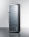 Summit Commercial Full Size Beverage Center 24 Inch Commercial Beverage Center with 12.6 Cu. Ft. Capacity, Stainless Steel Interior, Digital Thermostat, LED Lighting, Self Closing Door, Sabbath Mode, Lock, Tempered Glass Door, 100% CFC Free, and ETL-S, NSF-7 Listed