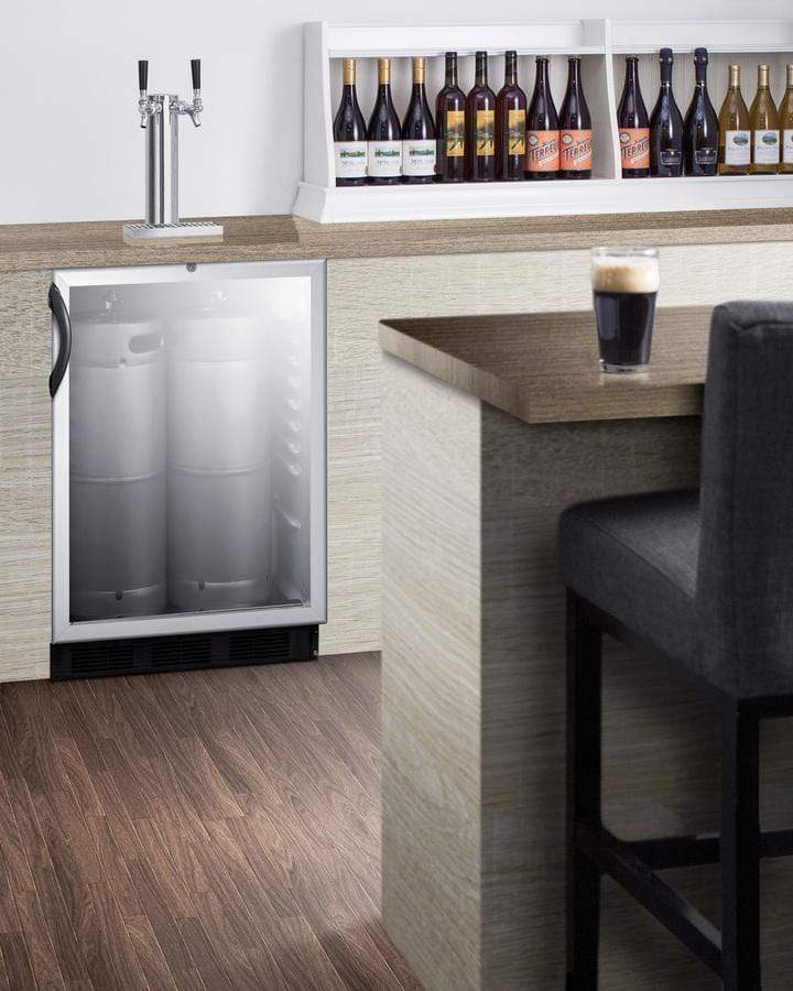 Summit Commercial Undercounter, ADA Beer Dispenser 24" Wide Built-In Beer Dispenser, ADA Compliant Summit Commercial Undercounter, ADA Beer Dispenser 24" Wide Built-In Beer Dispenser, ADA Compliant