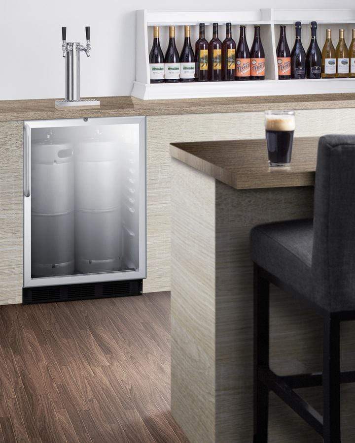 Summit Commercial Undercounter, ADA Beer Dispenser 24" Wide Built-In Beer Dispenser, ADA Compliant Summit Commercial Undercounter, ADA Beer Dispenser 24" Wide Built-In Beer Dispenser, ADA Compliant