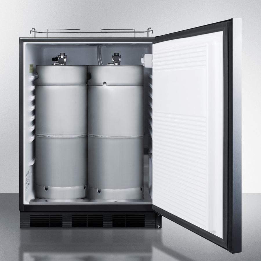 Summit Commercial Undercounter, ADA Beer Dispenser 24" Wide Built-In Kegerator, ADA Compliant Summit Commercial Undercounter, ADA Beer Dispenser 24" Wide Built-In Kegerator, ADA Compliant