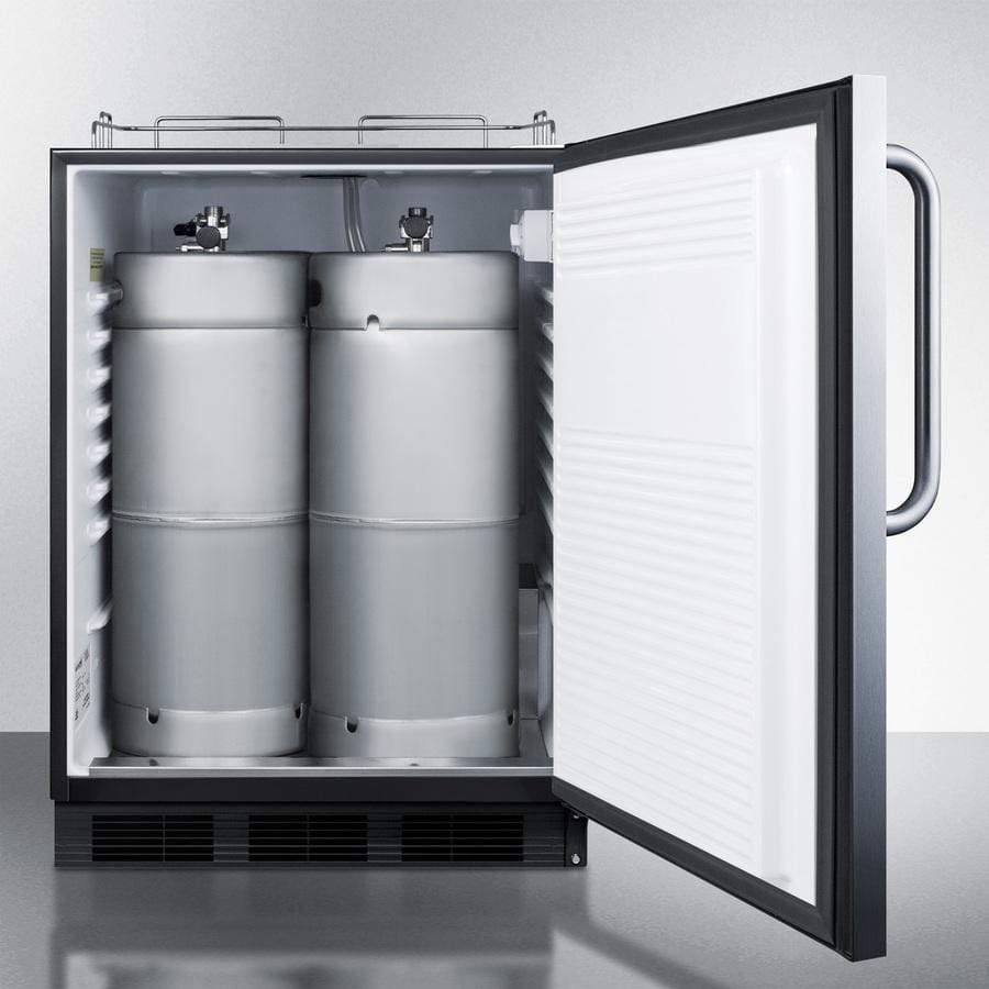 Summit Commercial Undercounter, ADA Beer Dispenser 24" Wide Built-In Kegerator, ADA Compliant Summit Commercial Undercounter, ADA Beer Dispenser 24" Wide Built-In Kegerator, ADA Compliant
