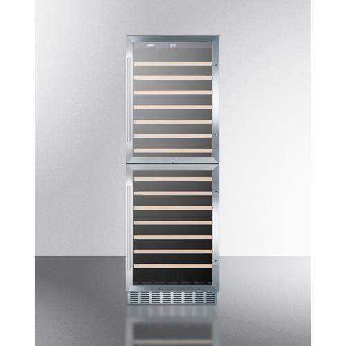 Summit Full Size Wine Cellars Dual zone design to store red and white wine under the right conditions Summit Full Size Wine Cellars Dual zone design to store red and white wine under the right conditions
