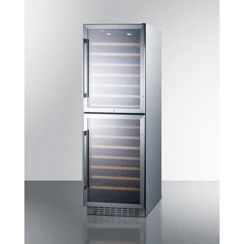Summit Full Size Wine Cellars Dual zone design to store red and white wine under the right conditions Summit Full Size Wine Cellars Dual zone design to store red and white wine under the right conditions