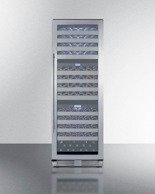 Summit Full Size Wine Cellars Summit® 24" Triple Zone Wine Cellar - SWCP1988T Summit Full Size Wine Cellars Summit® 24" Triple Zone Wine Cellar - SWCP1988T