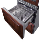 Summit Full Size Wine Cellars Summit® 24" Wide Combination Dual-Zone Wine Cellar and 2-Drawer All-Refrigerator (Panels Not Included) | SWCDAR24PNR Summit Full Size Wine Cellars Summit® 24" Wide Combination Dual-Zone Wine Cellar and 2-Drawer All-Refrigerator (Panels Not Included) | SWCDAR24PNR