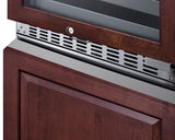 Summit Full Size Wine Cellars Summit® 24" Wide Combination Dual-Zone Wine Cellar and 2-Drawer All-Refrigerator (Panels Not Included) | SWCDAR24PNR Summit Full Size Wine Cellars Summit® 24" Wide Combination Dual-Zone Wine Cellar and 2-Drawer All-Refrigerator (Panels Not Included) | SWCDAR24PNR