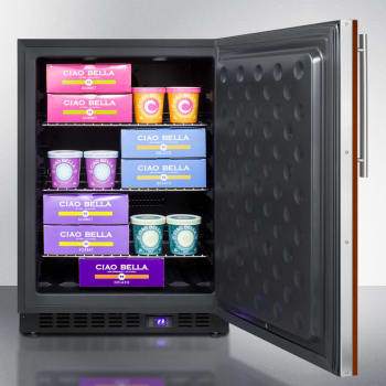 Summit Outdoor All-Freezer 24 Inch Outdoor Undercounter Freezer with 3 Adjustable Chrome Shelves, Automatic Defrost, Exterior Digital Thermostat, LED Lighting, Sabbath Mode and Reversible Door Hinge: Panel Ready Summit Outdoor All-Freezer 24 Inch Outdoor Undercounter Freezer with 3 Adjustable Chrome Shelves, Automatic Defrost, Exterior Digital Thermostat, LED Lighting, Sabbath Mode and Reversible Door Hinge: Panel Ready