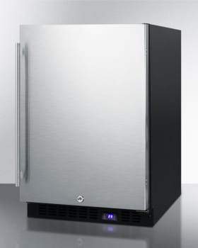 Summit Outdoor All-Freezer 24 Inch Outdoor Undercounter Freezer with Ice Maker, 3 Adjustable Chrome Shelves, Automatic Defrost, Exterior Digital Thermostat, LED Lighting, Sabbath Mode and Reversible Door Hinge: Professional Handle Summit Outdoor All-Freezer 24 Inch Outdoor Undercounter Freezer with Ice Maker, 3 Adjustable Chrome Shelves, Automatic Defrost, Exterior Digital Thermostat, LED Lighting, Sabbath Mode and Reversible Door Hinge: Professional Handle