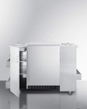 Summit Outdoor Carts Outdoor Cart with Refrigerator Summit Outdoor Carts Outdoor Cart with Refrigerator