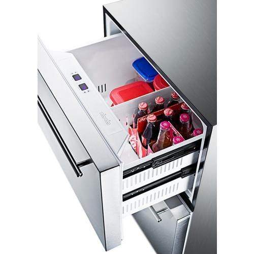 Summit Refrigerator-Freezer 24" Wide 2-Drawer Refrigerator-Freezer Summit Refrigerator-Freezer 24" Wide 2-Drawer Refrigerator-Freezer