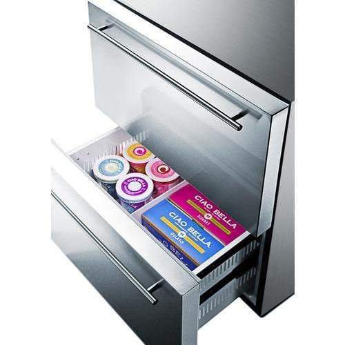 Summit Refrigerator-Freezer 24" Wide 2-Drawer Refrigerator-Freezer With Icemaker Summit Refrigerator-Freezer 24" Wide 2-Drawer Refrigerator-Freezer With Icemaker