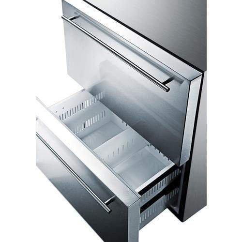Summit Refrigerator-Freezer 24" Wide 2-Drawer Refrigerator-Freezer With Icemaker Summit Refrigerator-Freezer 24" Wide 2-Drawer Refrigerator-Freezer With Icemaker