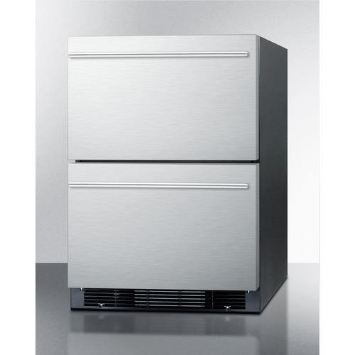 Summit Refrigerator-Freezer 24" Wide 2-Drawer Refrigerator-Freezer With Icemaker Summit Refrigerator-Freezer 24" Wide 2-Drawer Refrigerator-Freezer With Icemaker