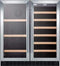 Summit Undercounter Wine and Beverage 30 Inch Built-in Undercounter Beverage and Wine Cooler with 2 Temperature Zones, Adjustable Shelves, Digital Controls, LED Lighting, Door Locks, Automatic Defrost and Sabbath Mode