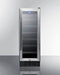 Summit Undercounter Wine Cellars 12 Inch Undercounter Wine Cellar with 21-Bottle Capacity, Digital Thermostat, Factory-Installed Lock, LED Lighting, Digital Display, Automatic Defrost, Commercially Approved, Built-In Capable, Reversible Door and CFC Free