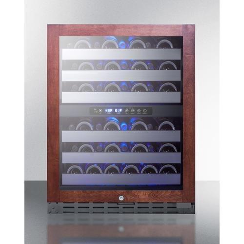 Summit Undercounter Wine Cellars 24 Inch Commercially Approved Built-In Wine Cellar with 46 Bottle Capacity, Dual Temperature Zone, Digital Controls, Full Extension Shelves, Reversible Door, Lock, and ADA Compliant: Panel Ready Summit Undercounter Wine Cellars 24 Inch Commercially Approved Built-In Wine Cellar with 46 Bottle Capacity, Dual Temperature Zone, Digital Controls, Full Extension Shelves, Reversible Door, Lock, and ADA Compliant: Panel Ready