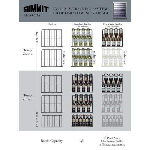 Summit Undercounter Wine Cellars 24" Wide Built-In Wine Cellar, ADA Compliant Summit Undercounter Wine Cellars 24" Wide Built-In Wine Cellar, ADA Compliant