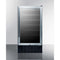 Summit Wine Refrigerators Built in and Free Standing 18" Undercounter Wine Cellar with 34 Bottle Capacity, 3.3 cu. ft. Capacity: Stainless Steel Cabinet, ADA Compliant, Right Hinge