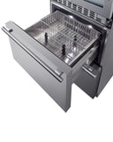 Summit Wine Refrigerators Built in and Free Standing Summit® 24" Stainless Steel Wine Cooler and Refrigerator Drawers-SWCDAR24 Summit Wine Refrigerators Built in and Free Standing Summit® 24" Stainless Steel Wine Cooler and Refrigerator Drawers-SWCDAR24