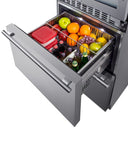 Summit Wine Refrigerators Built in and Free Standing Summit® 24" Stainless Steel Wine Cooler and Refrigerator Drawers-SWCDAR24 Summit Wine Refrigerators Built in and Free Standing Summit® 24" Stainless Steel Wine Cooler and Refrigerator Drawers-SWCDAR24