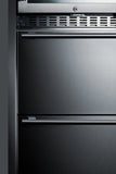 Summit Wine Refrigerators Built in and Free Standing Summit® 24" Stainless Steel Wine Cooler and Refrigerator Drawers-SWCDAR24 Summit Wine Refrigerators Built in and Free Standing Summit® 24" Stainless Steel Wine Cooler and Refrigerator Drawers-SWCDAR24