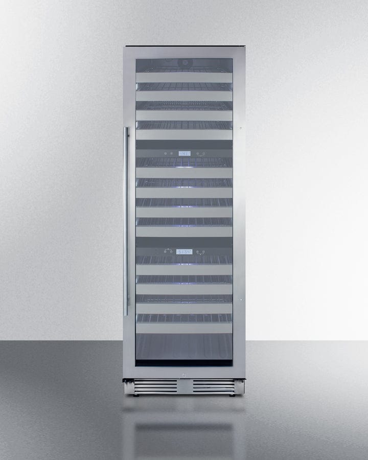 Summit Wine Refrigerators Built in and Free Standing Summit® 24" Triple Zone Wine Cellar - SWCP1988TCSS Summit Wine Refrigerators Built in and Free Standing Summit® 24" Triple Zone Wine Cellar - SWCP1988TCSS