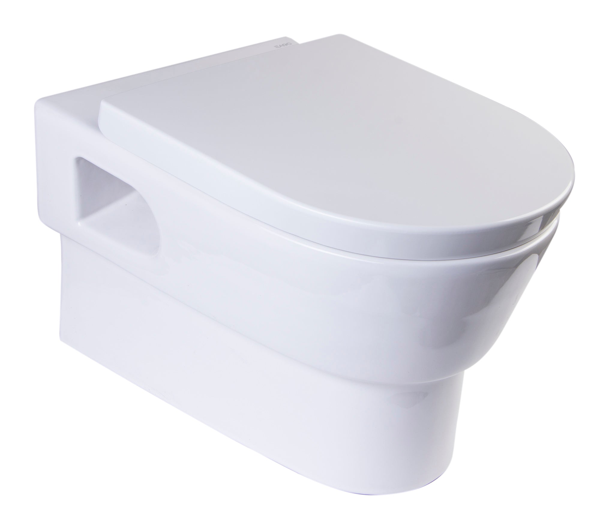 EAGO - Round Modern Wall Mount Dual Flush Toilet Bowl | WD332 EAGO - Round Modern Wall Mount Dual Flush Toilet Bowl | WD332