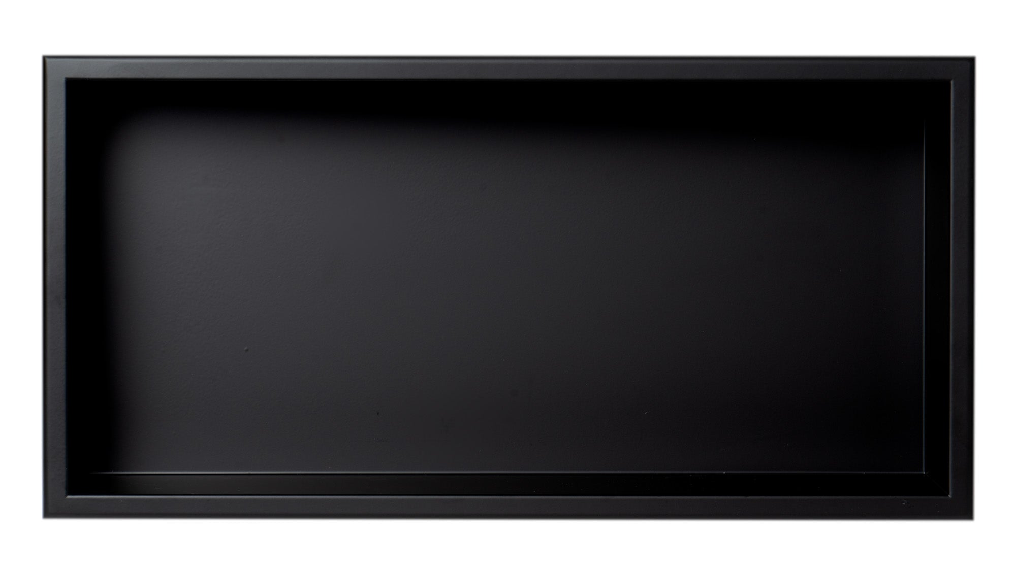 ALFI Brand - 24 x 12 Black Matte Stainless Steel Horizontal Single Shelf Bath Shower Niche | ABNC2412-BLA ALFI Brand - 24 x 12 Black Matte Stainless Steel Horizontal Single Shelf Bath Shower Niche | ABNC2412-BLA