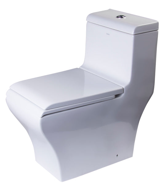 EAGO - DUAL FLUSH ONE PIECE ECO-FRIENDLY HIGH EFFICIENCY LOW FLUSH CERAMIC TOILET | TB356