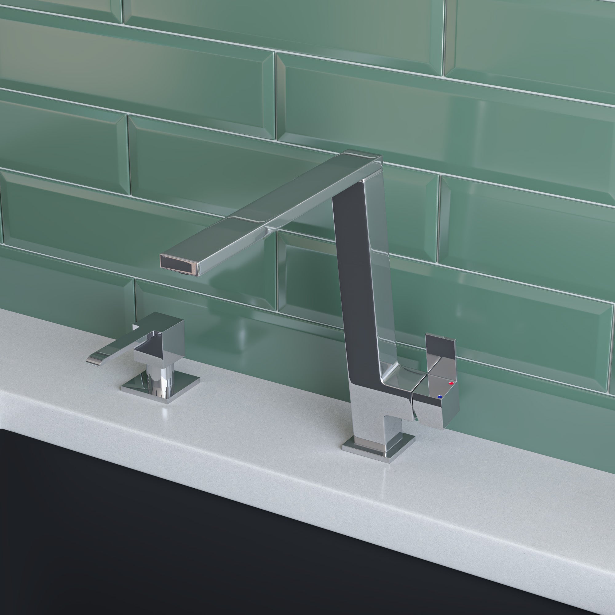 ALFI Brand - Modern Square Polished Stainless Steel Soap Dispenser | AB5007-PSS ALFI Brand - Modern Square Polished Stainless Steel Soap Dispenser | AB5007-PSS
