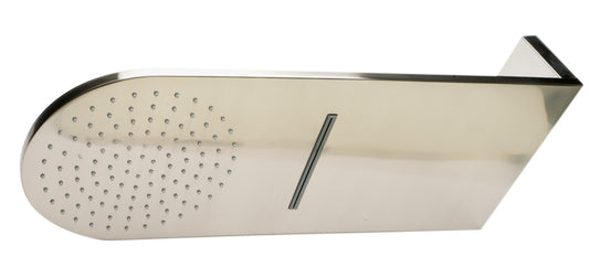 ALFI Brand - Brushed Nickel 10" Wall-Mounted Square Waterfall Rain Shower Head | RAIN10RW-BN