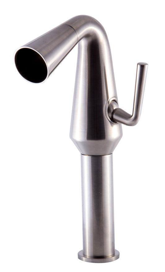 ALFI Brand - Brushed Nickel Single Hole Tall Cone Waterfall Bathroom Faucet | AB1792-BN