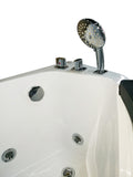 EAGO - 5 ft Clear Rounded Right Corner Acrylic Whirlpool Bathtub | AM198ETL-R EAGO - 5 ft Clear Rounded Right Corner Acrylic Whirlpool Bathtub | AM198ETL-R
