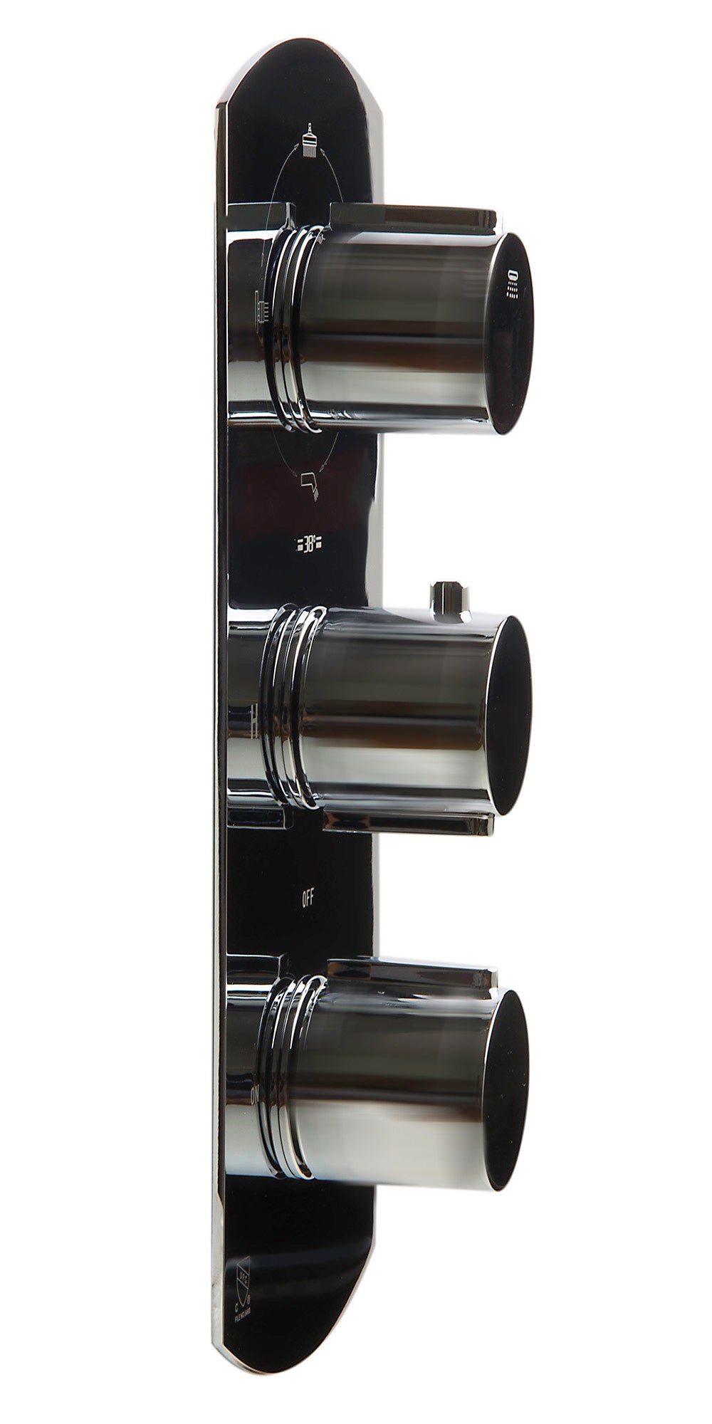 ALFI Brand - Polished Chrome Concealed 4-Way Thermostatic Valve Shower Mixer /w Round Knobs | AB4101-PC ALFI Brand - Polished Chrome Concealed 4-Way Thermostatic Valve Shower Mixer /w Round Knobs | AB4101-PC