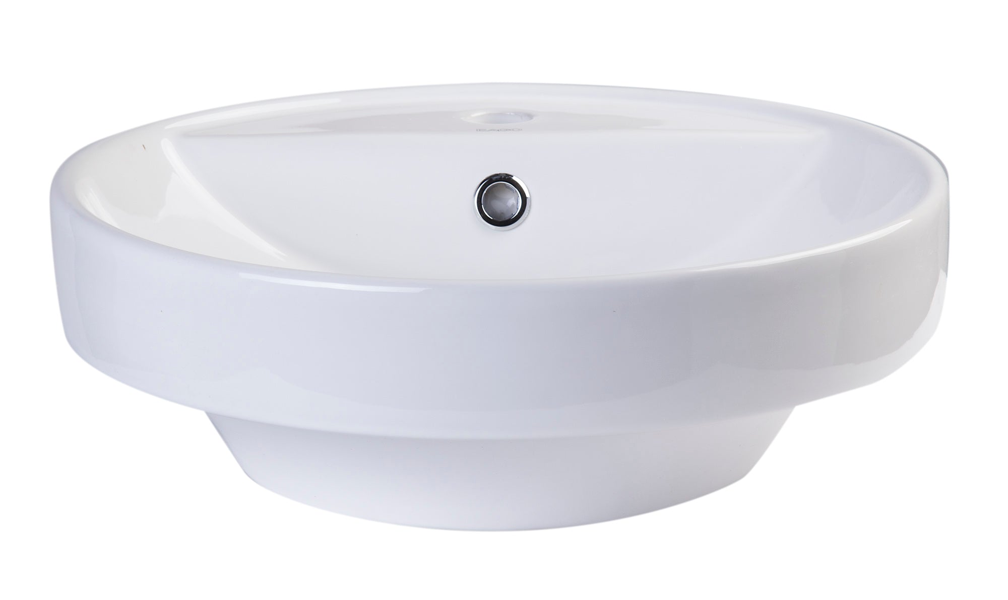 EAGO - 18" ROUND CERAMIC ABOVE MOUNT BATHROOM BASIN VESSEL SINK | BA141 EAGO - 18" ROUND CERAMIC ABOVE MOUNT BATHROOM BASIN VESSEL SINK | BA141