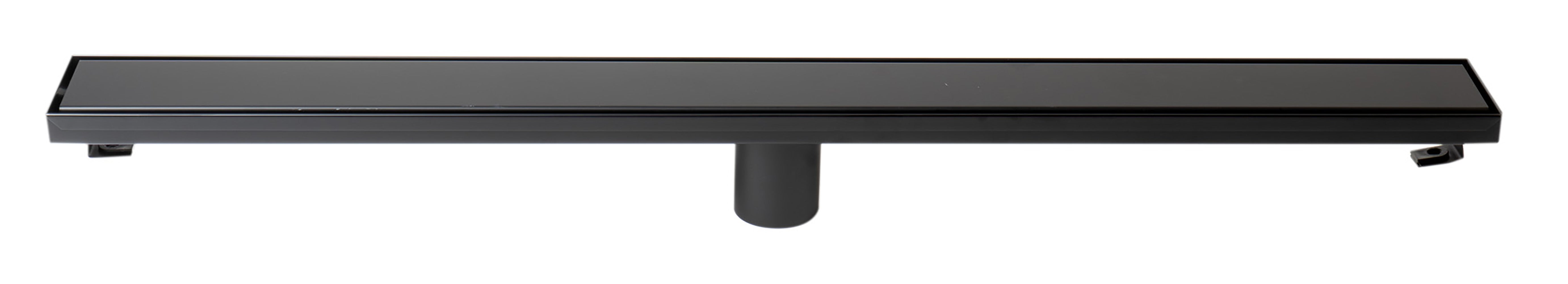 ALFI Brand - 32" Black Matte Stainless Steel Linear Shower Drain with Solid Cover | ABLD32B-BM ALFI Brand - 32" Black Matte Stainless Steel Linear Shower Drain with Solid Cover | ABLD32B-BM