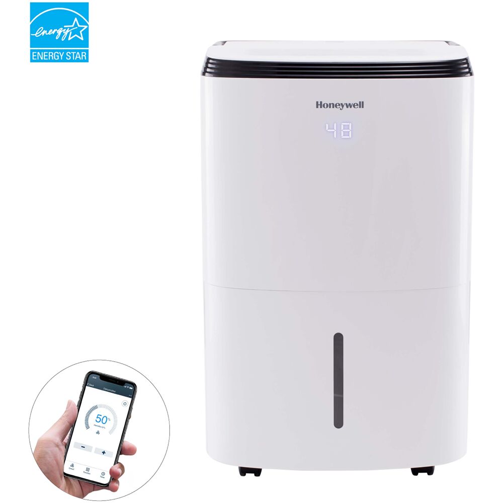 Honeywell - 30 Pint Dehumidifier (50 Pint DOE 2012 Standard)w/ Alexa Control, E-Star - TP50AWKN Honeywell - 30 Pint Dehumidifier (50 Pint DOE 2012 Standard)w/ Alexa Control, E-Star - TP50AWKN