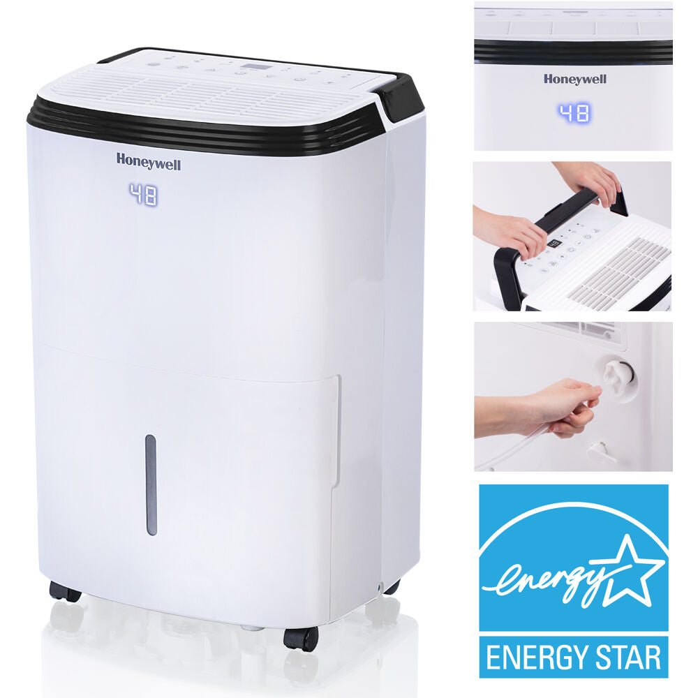Honeywell - 50 Pint Dehumidifier with pump, E-Star - TP70PWK Honeywell - 50 Pint Dehumidifier with pump, E-Star - TP70PWK