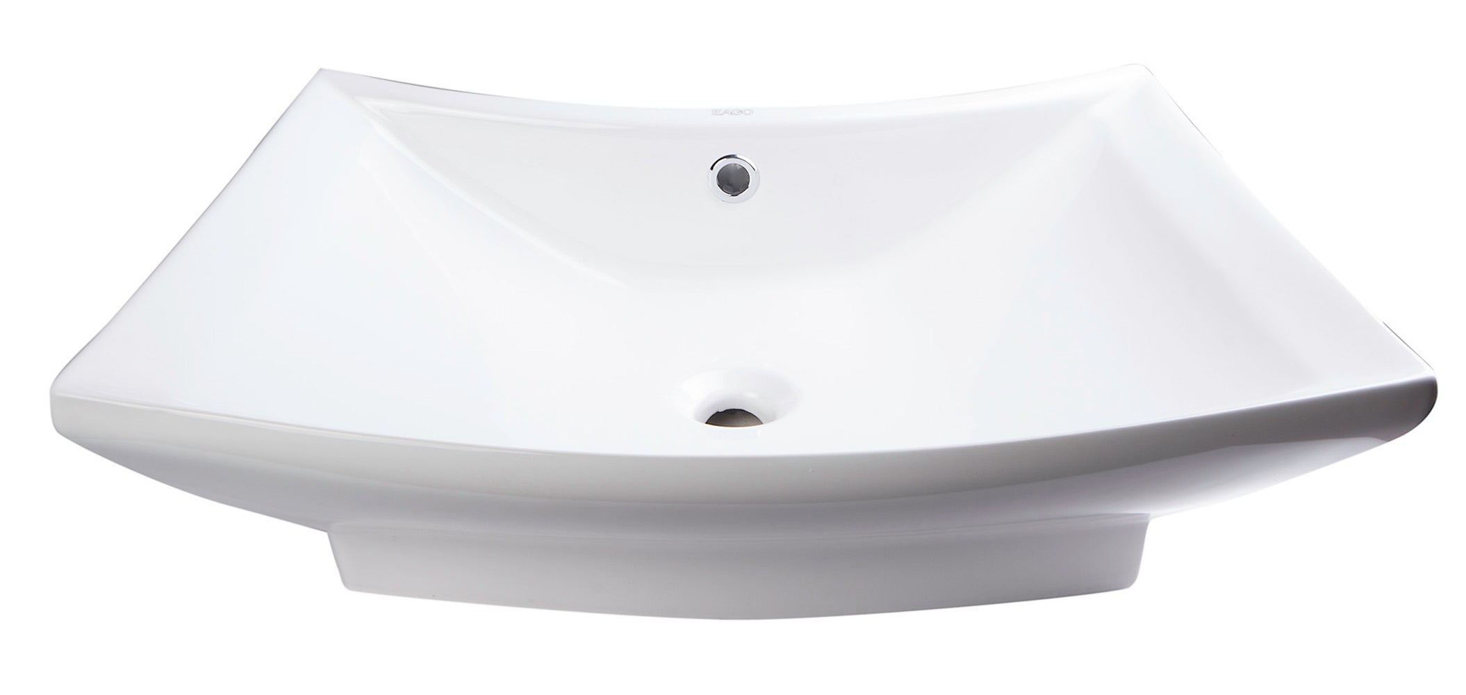 EAGO - 28" Rectangular Porcelain Bathroom Vessel Sink with Single Hole | BA142 EAGO - 28" Rectangular Porcelain Bathroom Vessel Sink with Single Hole | BA142