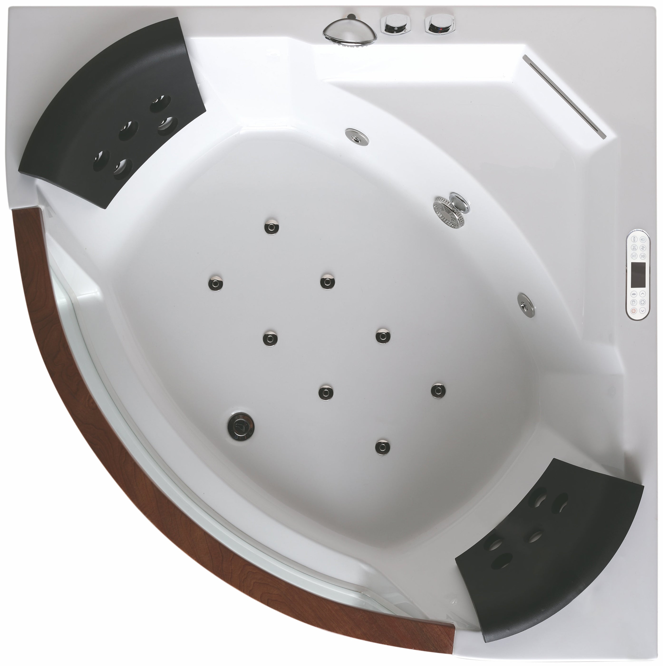 EAGO - 5 ft Clear Rounded Corner Acrylic Whirlpool Bathtub for Two | AM197ETL EAGO - 5 ft Clear Rounded Corner Acrylic Whirlpool Bathtub for Two | AM197ETL