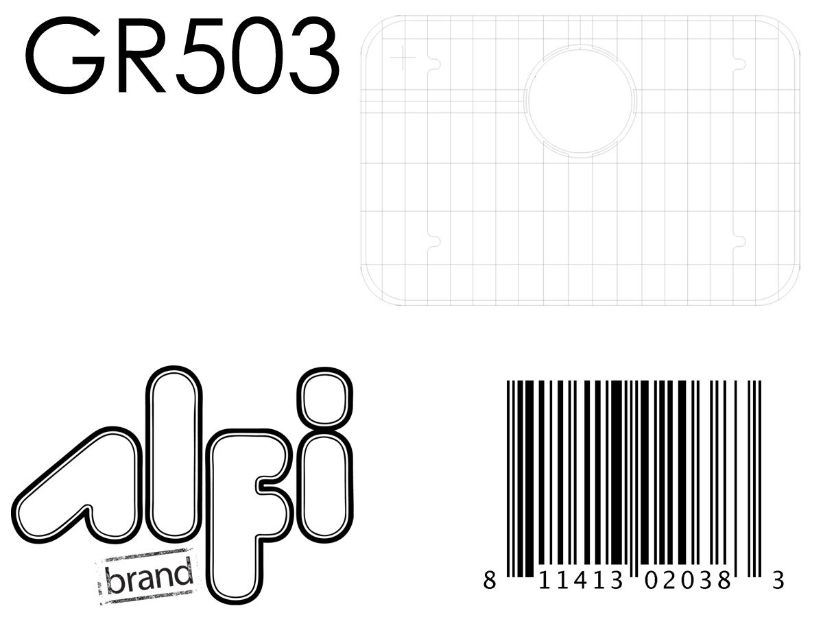 ALFI Brand - Solid Stainless Steel Kitchen Sink Grid | GR503 ALFI Brand - Solid Stainless Steel Kitchen Sink Grid | GR503