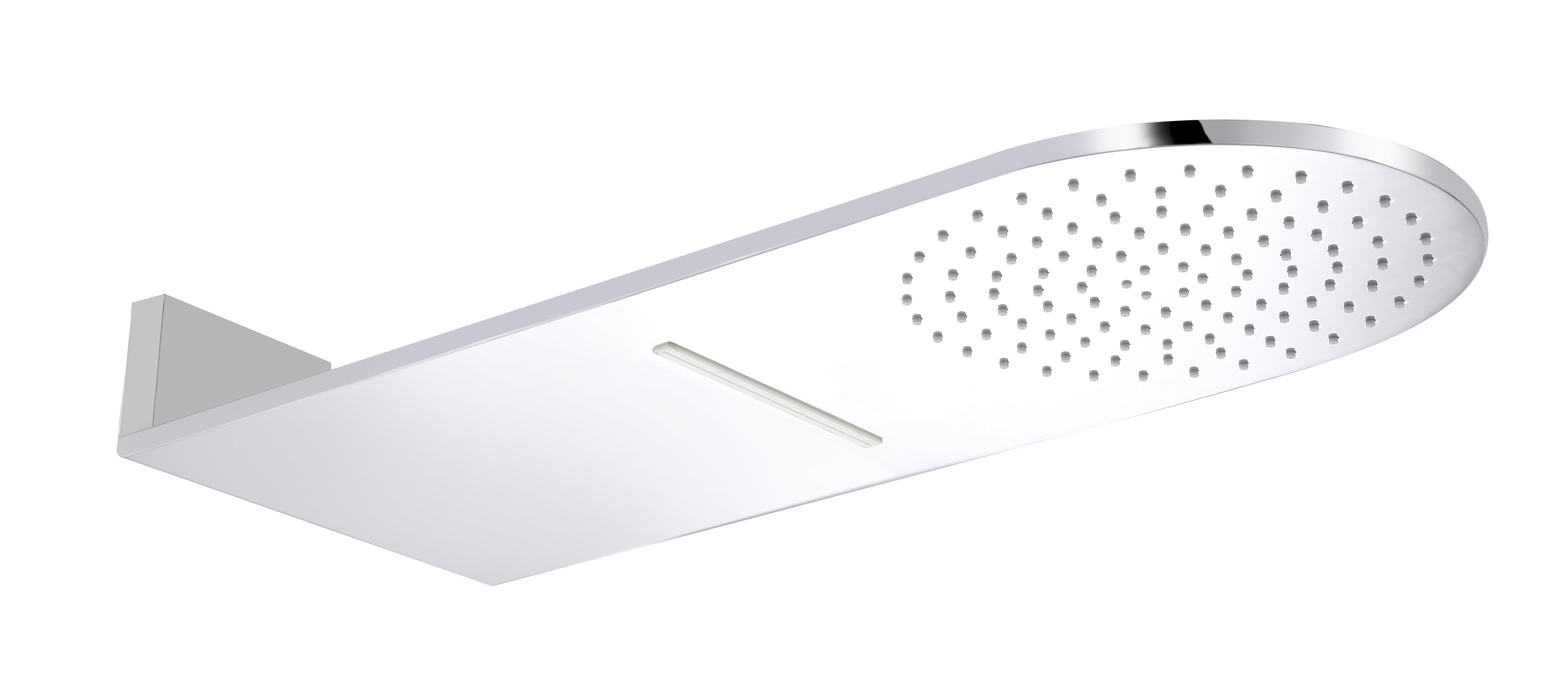ALFI Brand - Polished Chrome 10" Wall-Mounted Square Waterfall Rain Shower Head | RAIN10RW-PC ALFI Brand - Polished Chrome 10" Wall-Mounted Square Waterfall Rain Shower Head | RAIN10RW-PC