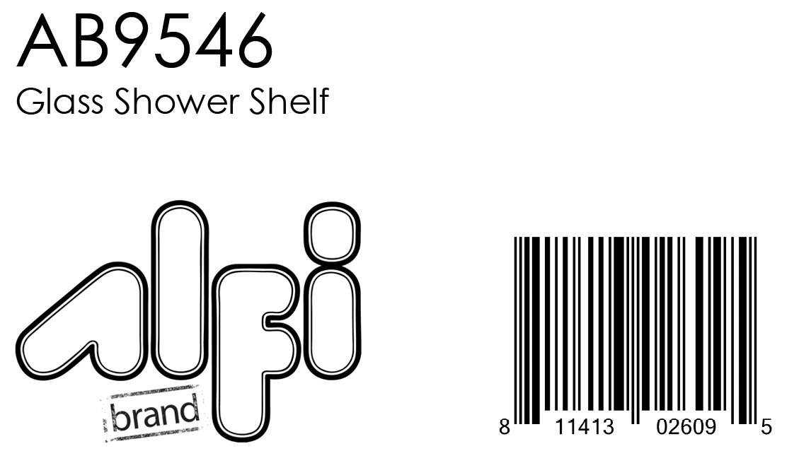 ALFI Brand - Polished Chrome Corner Mounted Glass Shower Shelf Bathroom Accessory | AB9546 ALFI Brand - Polished Chrome Corner Mounted Glass Shower Shelf Bathroom Accessory | AB9546